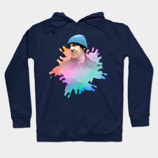 ELLIOT SMITH WITH SPLASH COLOR PAINTING Hoodie